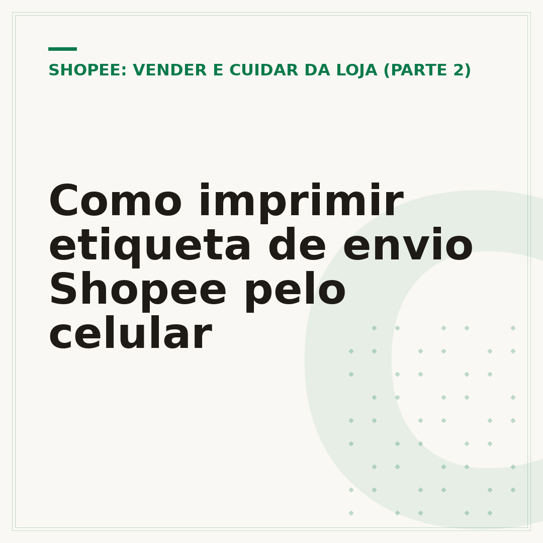 Como imprimir etiqueta de envio Shopee pelo celular