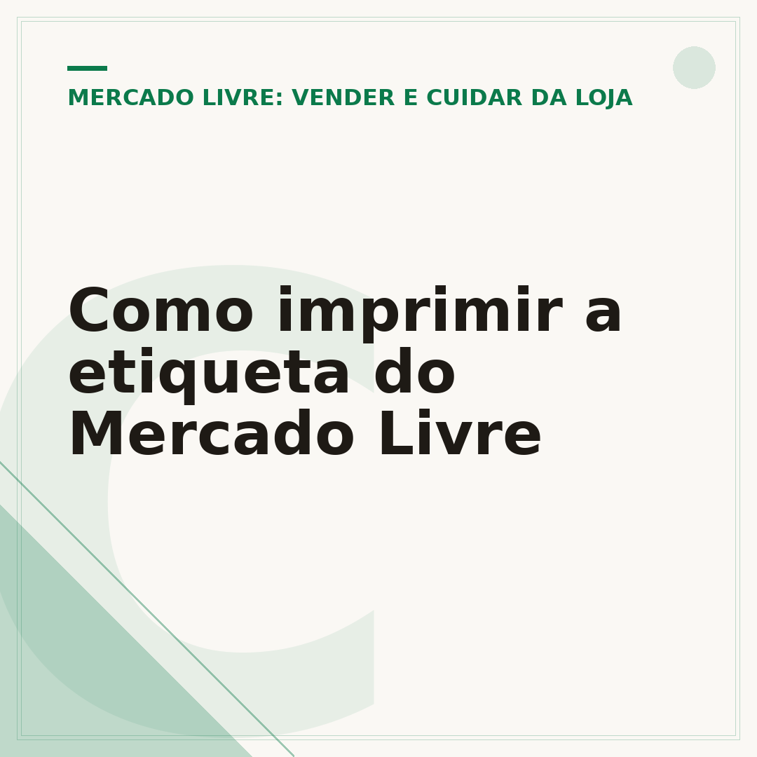 Como imprimir a etiqueta do Mercado Livre