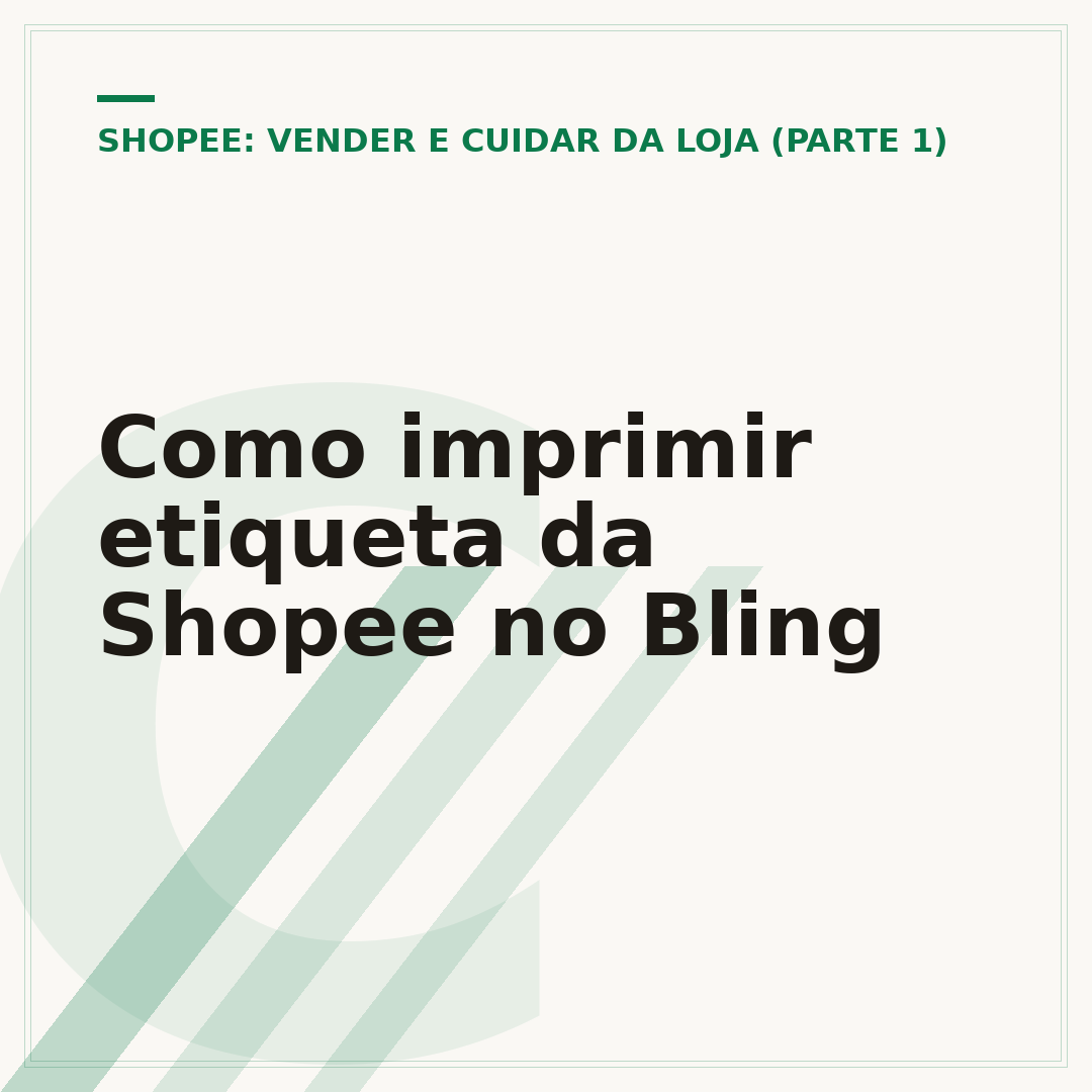 Como imprimir etiqueta da Shopee no Bling