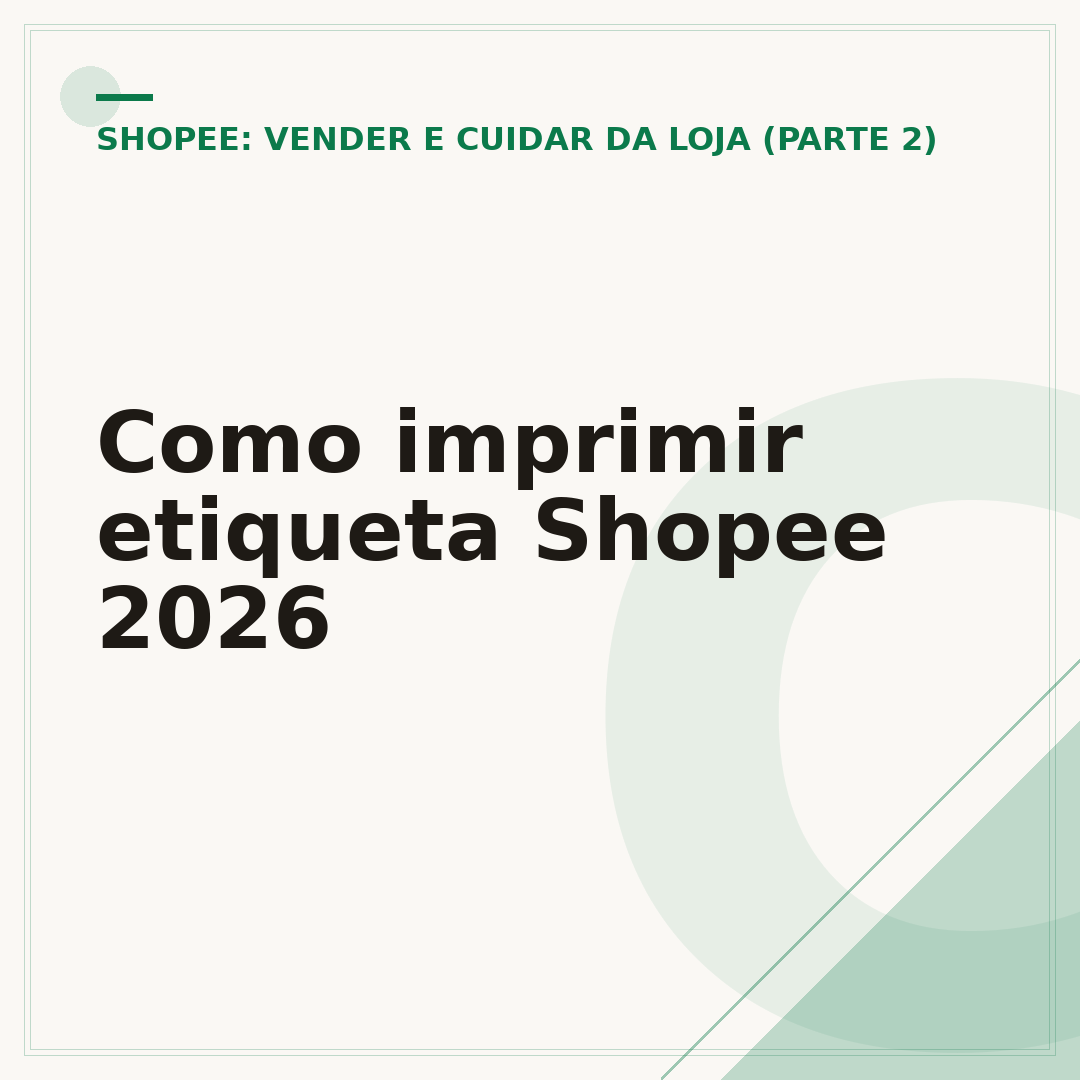 Como imprimir etiqueta Shopee 2026