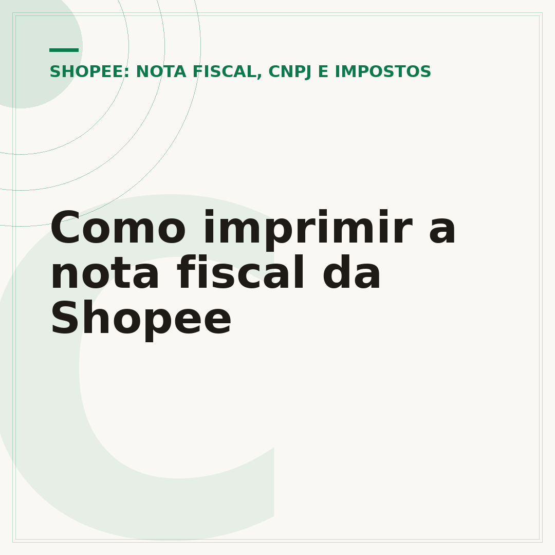 Como imprimir a nota fiscal da Shopee