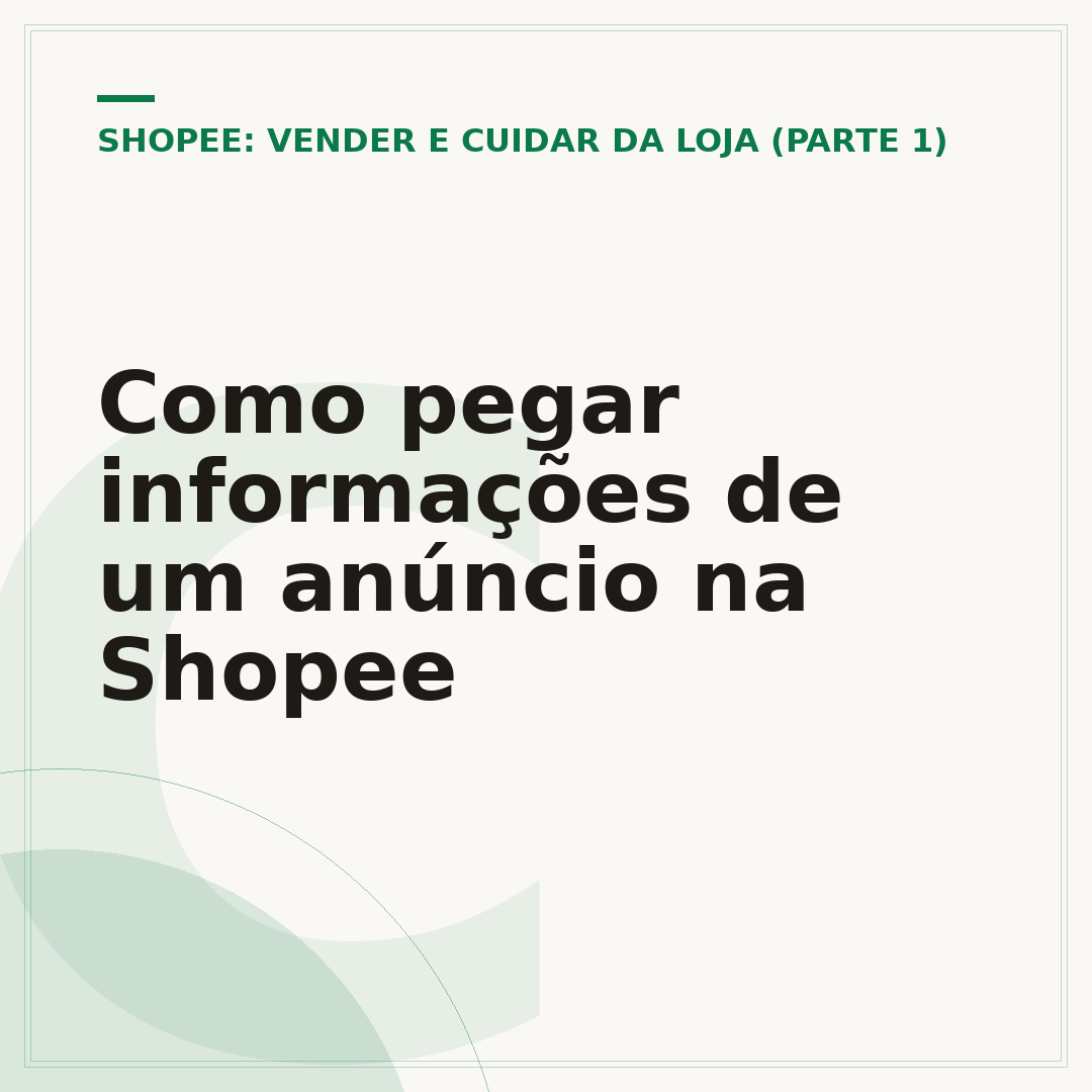 Como pegar informações de um anúncio na Shopee