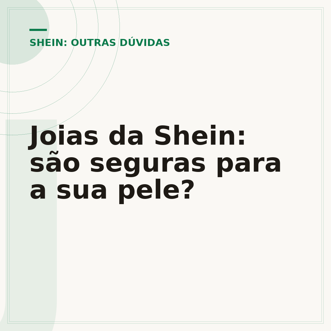 Joias da Shein: são seguras para a sua pele?