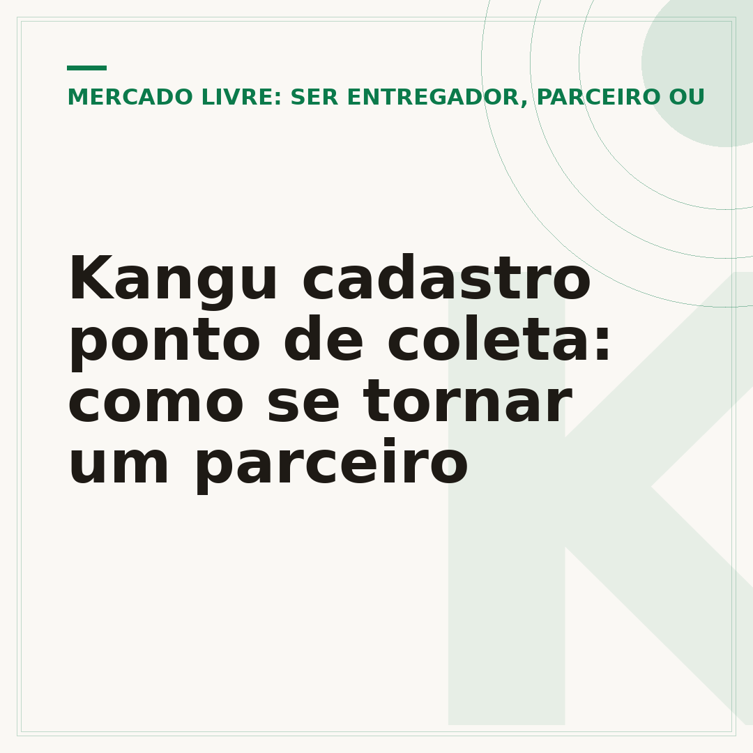 Kangu cadastro ponto de coleta: como se tornar um parceiro
