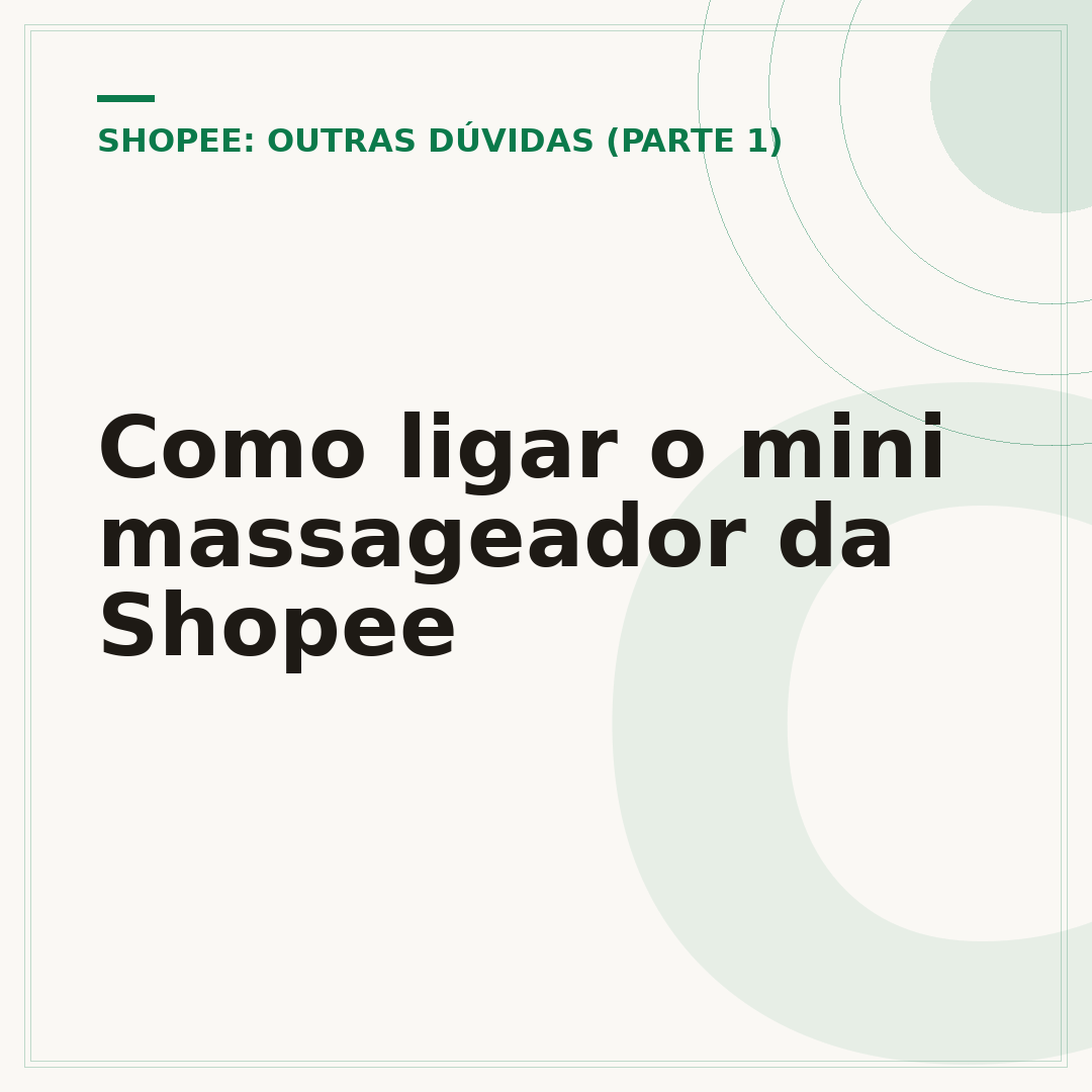 Como ligar o mini massageador da Shopee