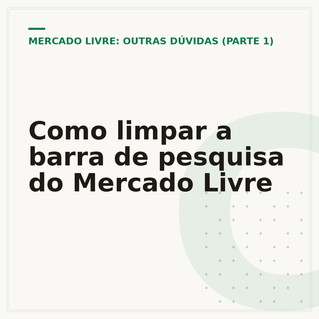 Como limpar a barra de pesquisa do Mercado Livre