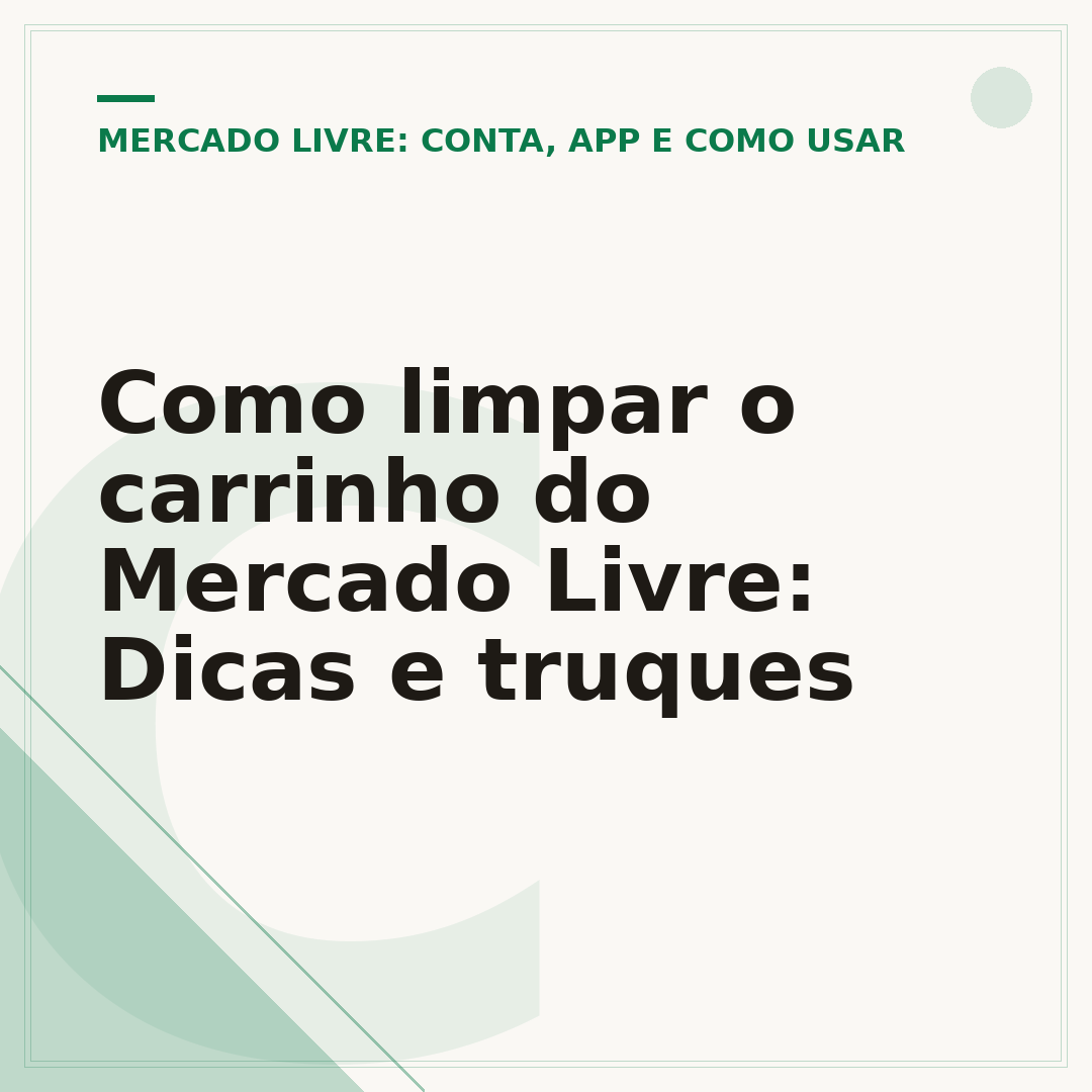 Como limpar o carrinho do Mercado Livre: Dicas e truques
