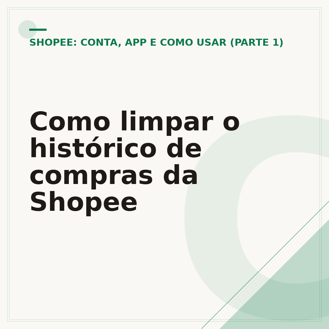 Como limpar o histórico de compras da Shopee