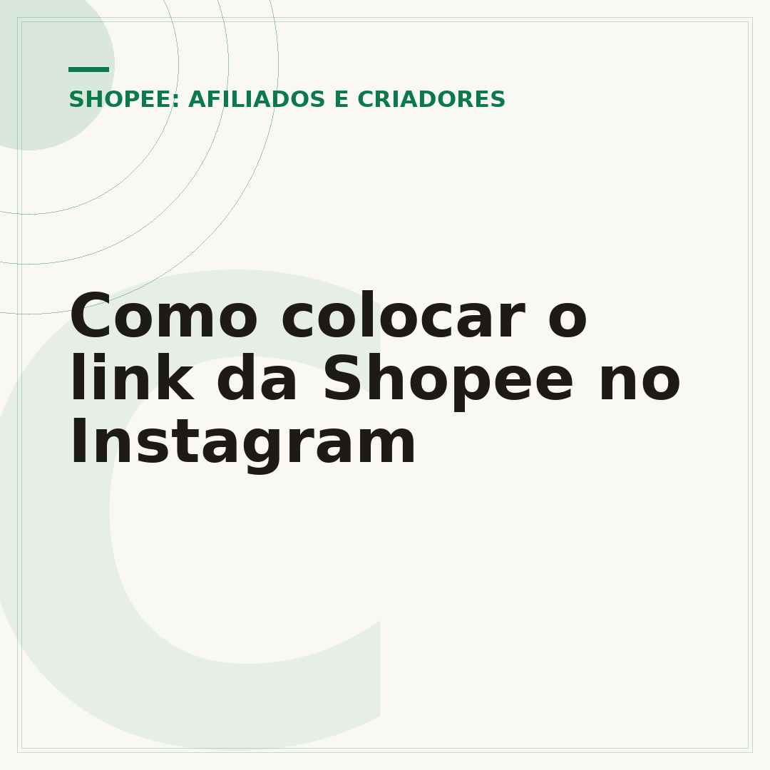 Como colocar o link da Shopee no Instagram