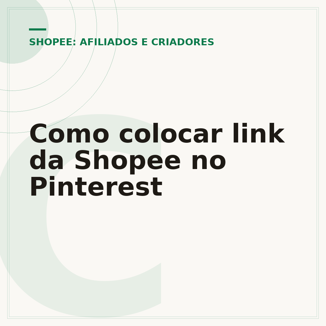 Como colocar link da Shopee no Pinterest