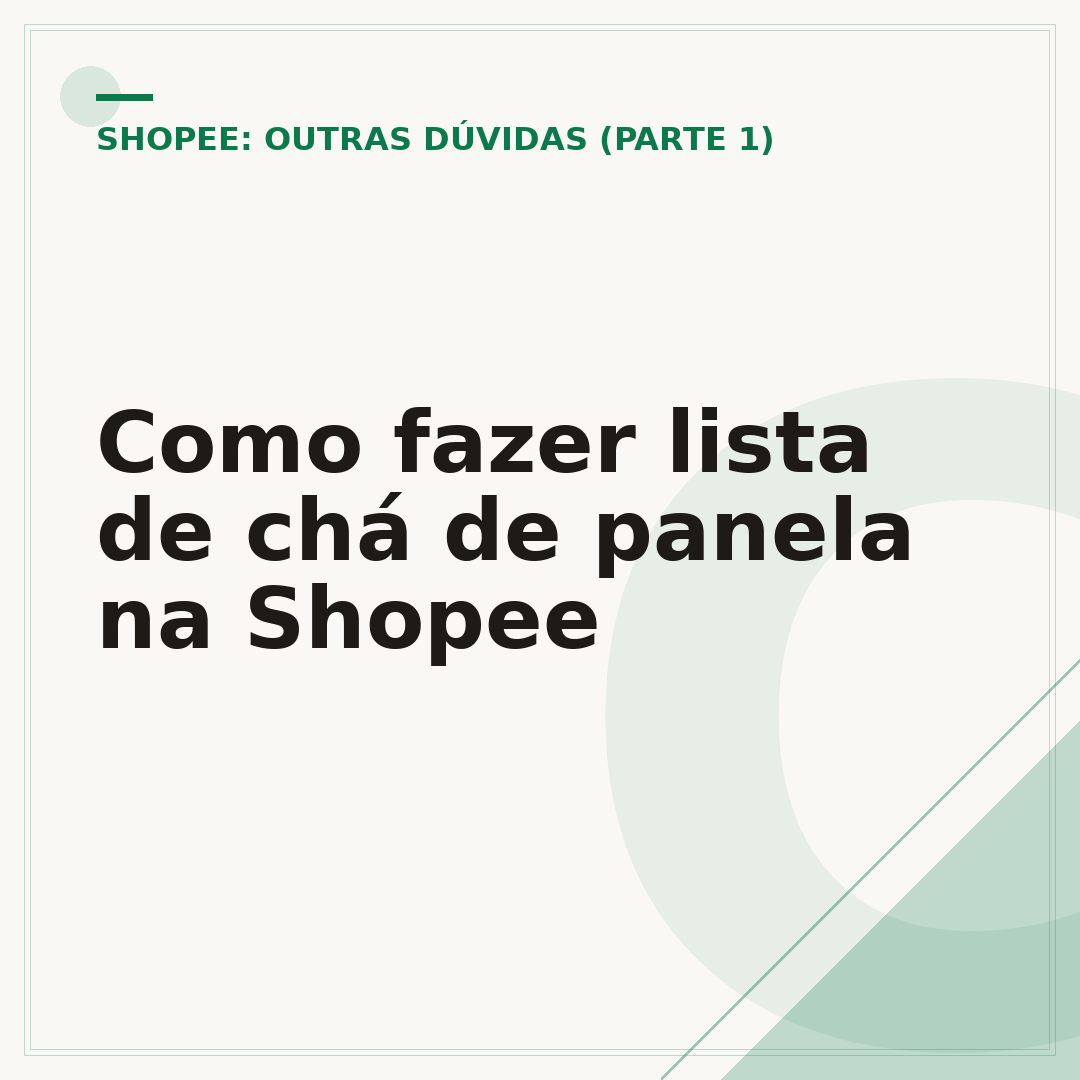 Como fazer lista de chá de panela na Shopee