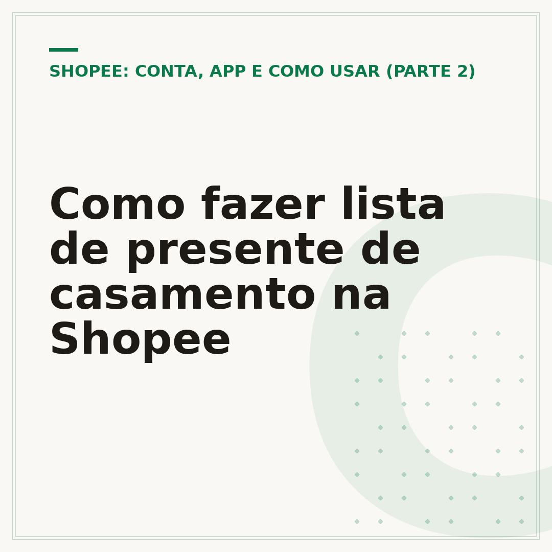 Como fazer lista de presente de casamento na Shopee