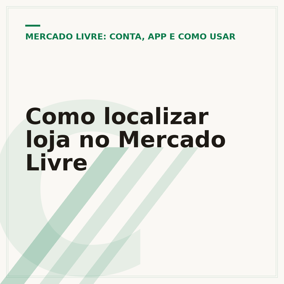 Como localizar loja no Mercado Livre