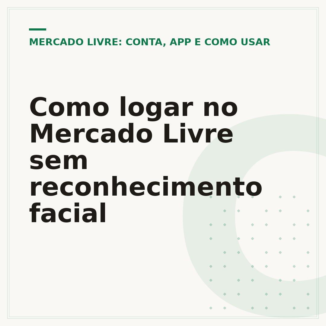Como logar no Mercado Livre sem reconhecimento facial
