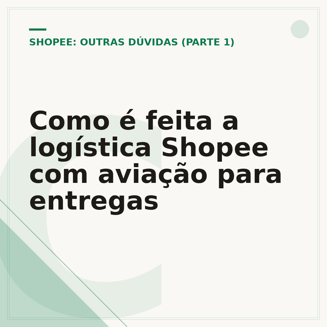 Como é feita a logística Shopee com aviação para entregas