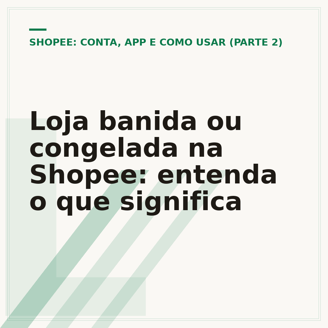 Loja banida ou congelada na Shopee: entenda o que significa