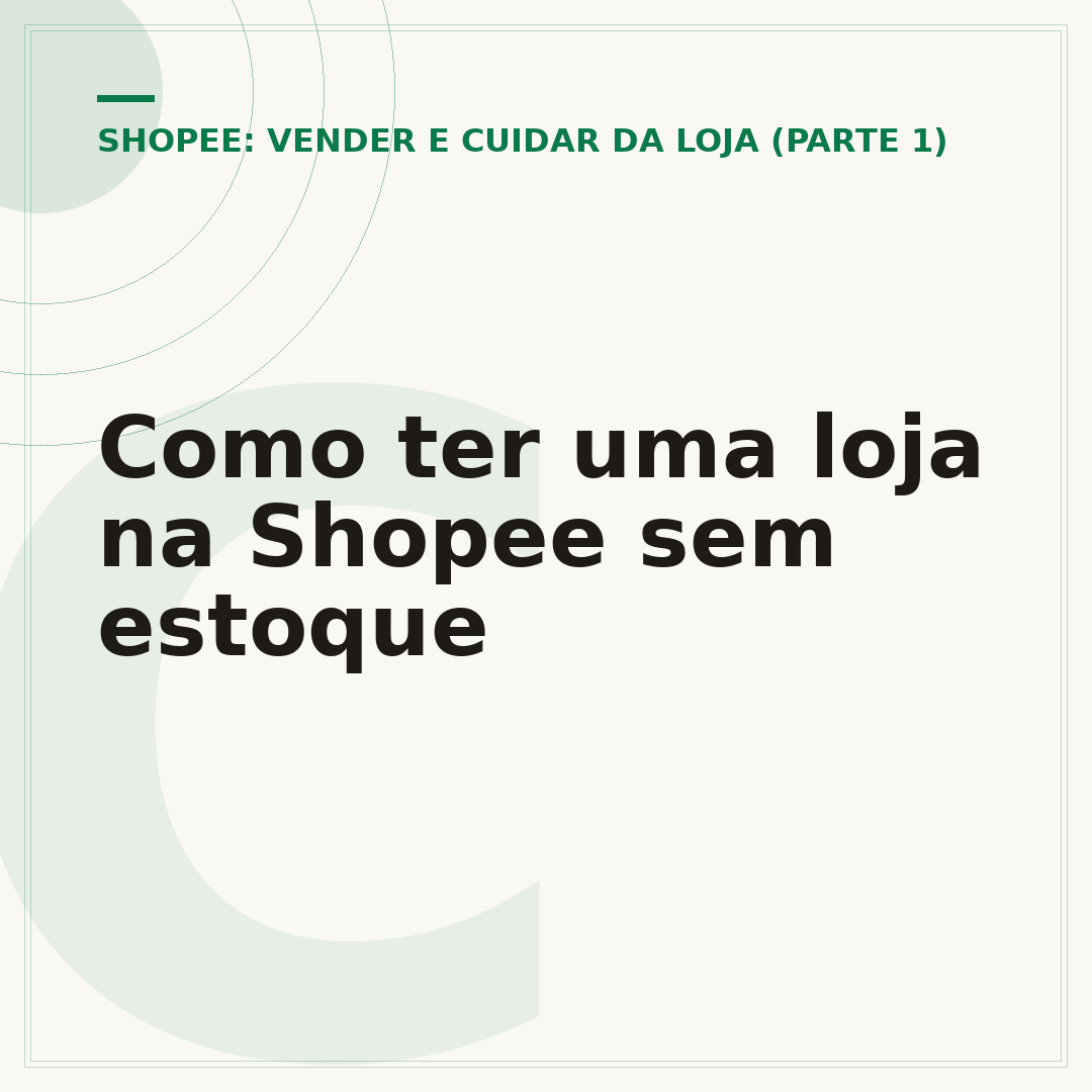 Como ter uma loja na Shopee sem estoque