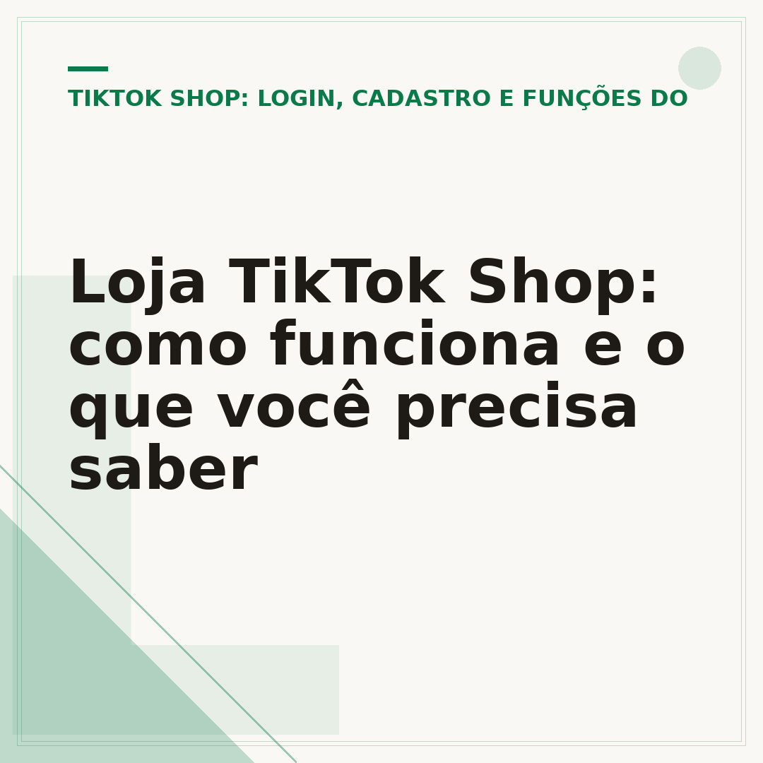 Loja TikTok Shop: como funciona e o que você precisa saber