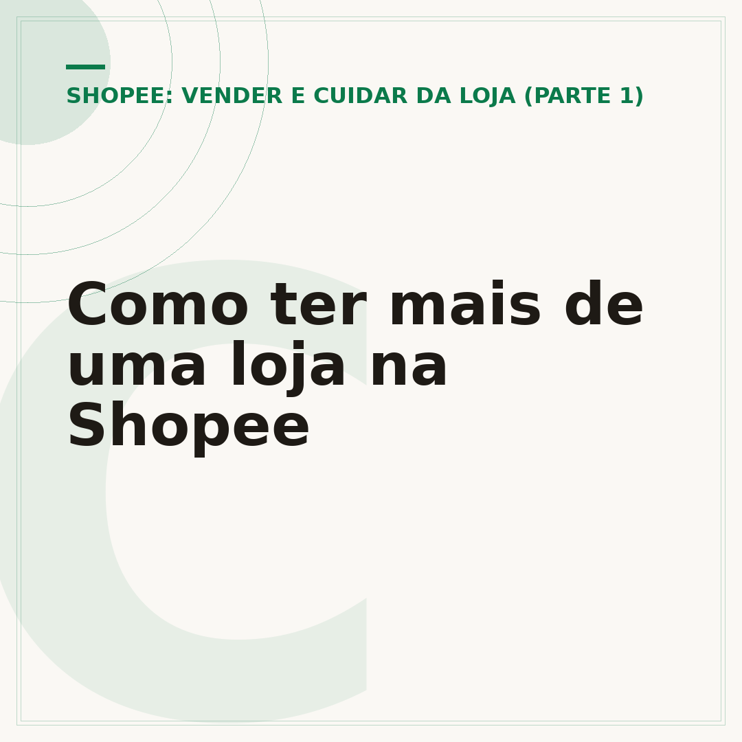 Como ter mais de uma loja na Shopee