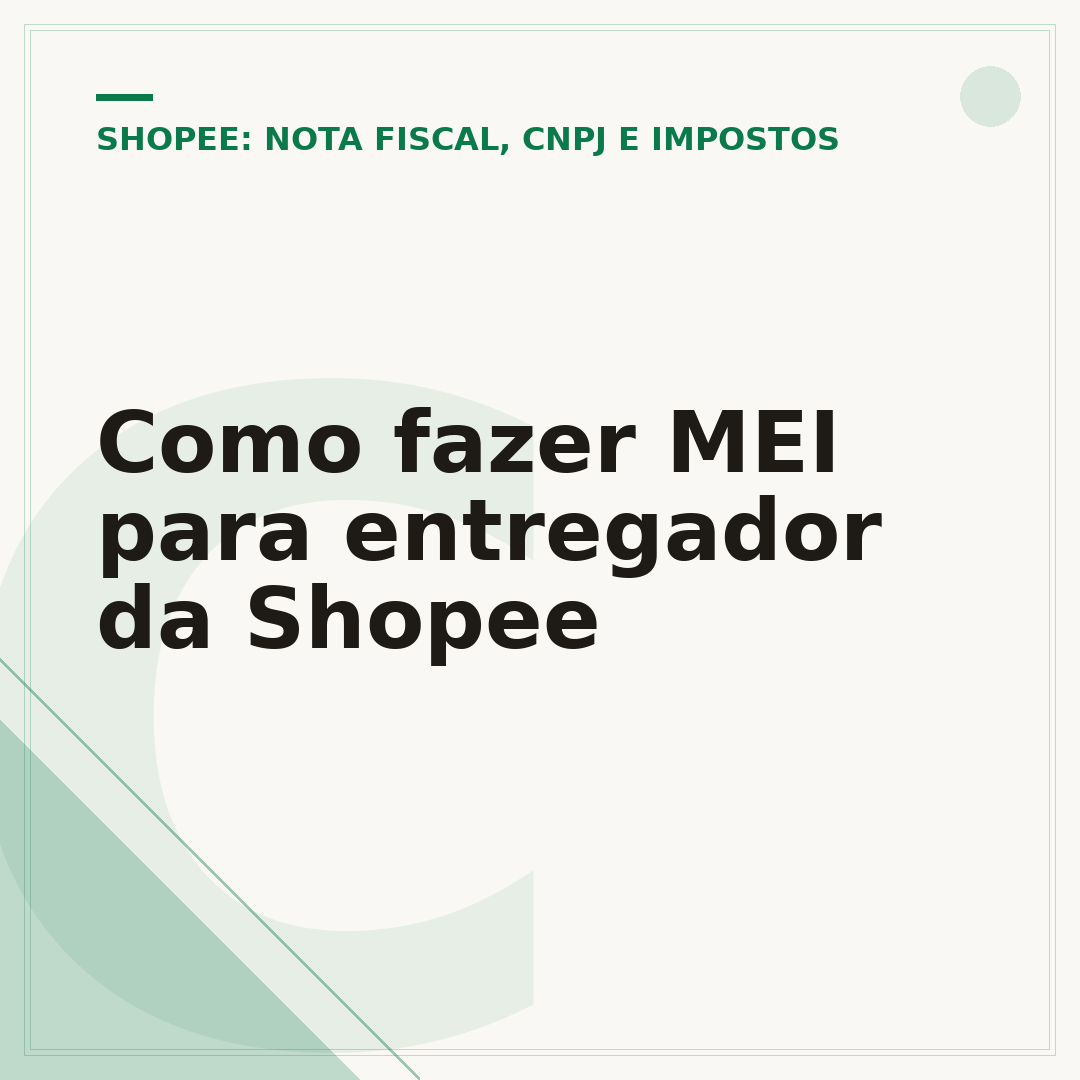 Como fazer MEI para entregador da Shopee