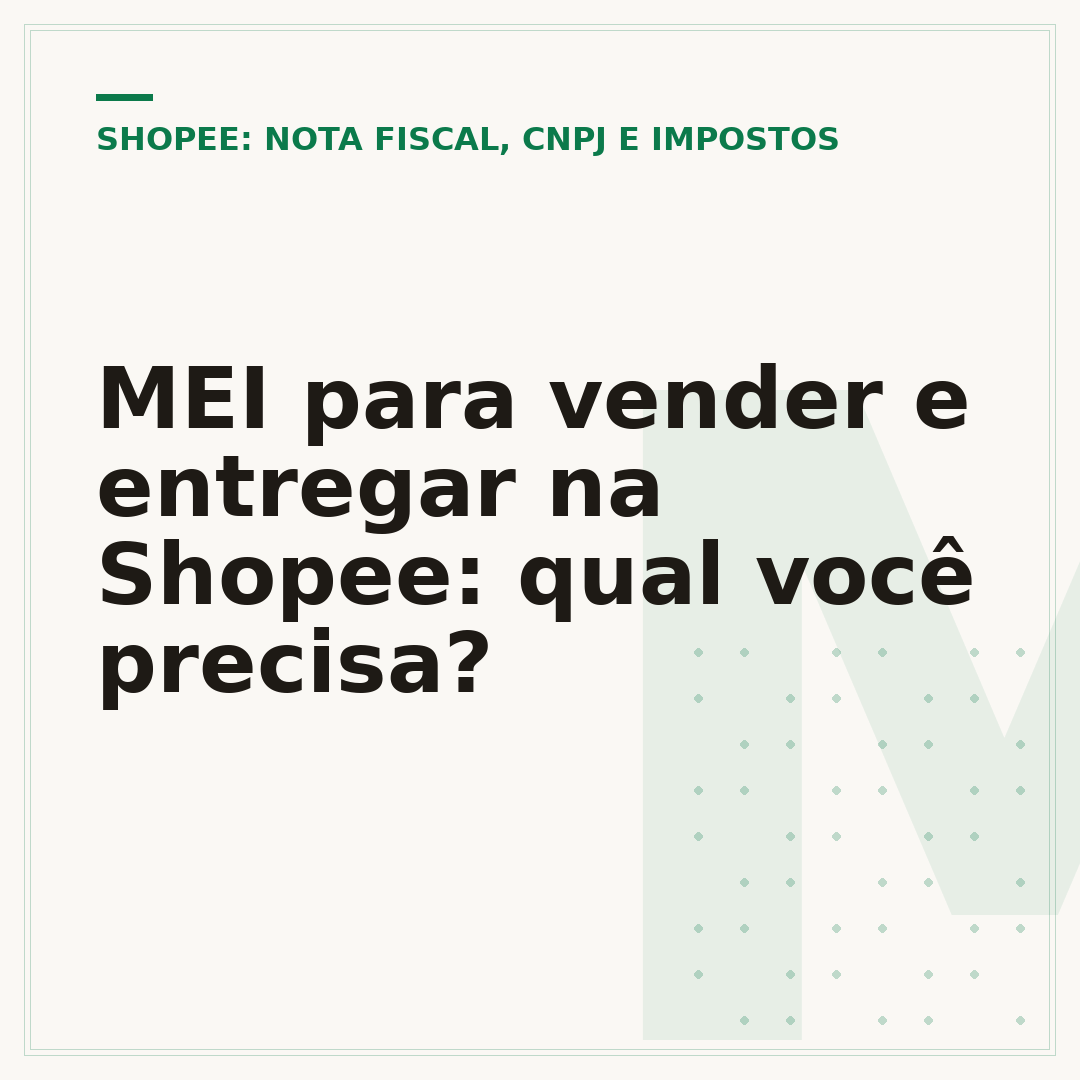 MEI para vender e entregar na Shopee: qual você precisa?