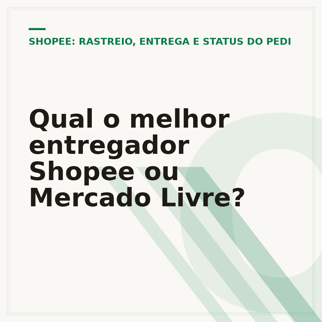 Qual o melhor entregador Shopee ou Mercado Livre?