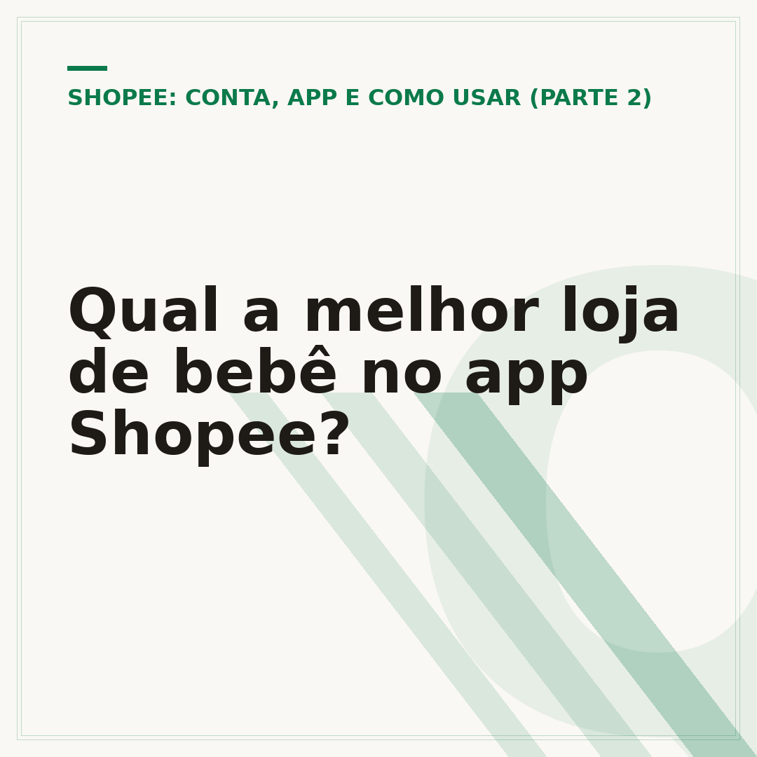 Qual a melhor loja de bebê no app Shopee?