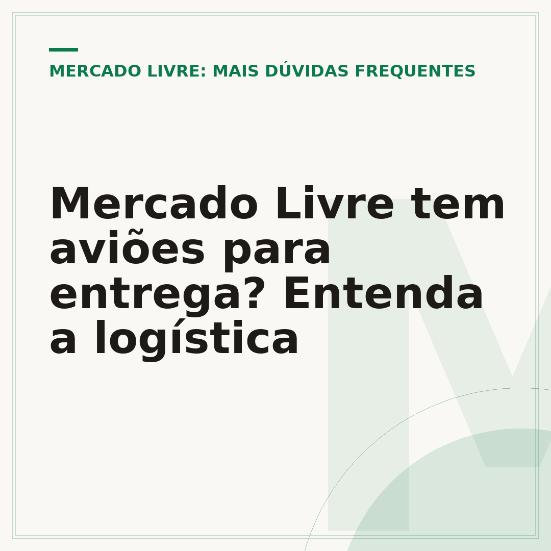 Mercado Livre tem aviões para entrega? Entenda a logística