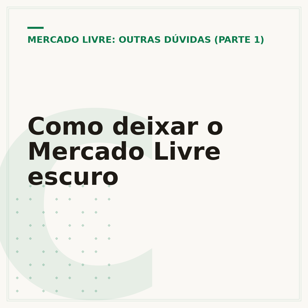 Como deixar o Mercado Livre escuro