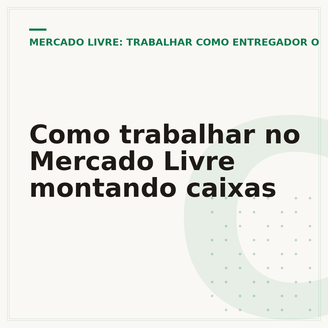 Como trabalhar no Mercado Livre montando caixas