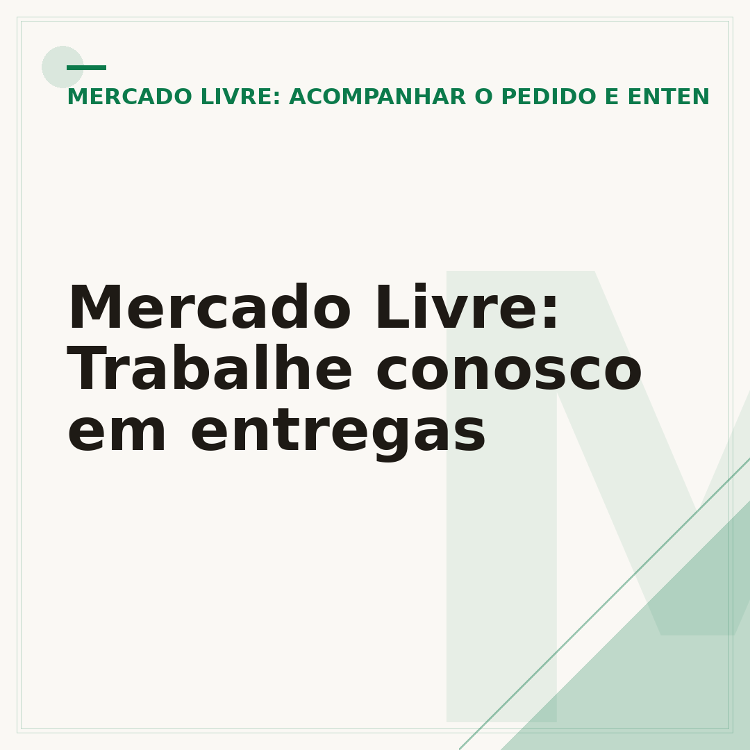 Mercado Livre: Trabalhe conosco em entregas