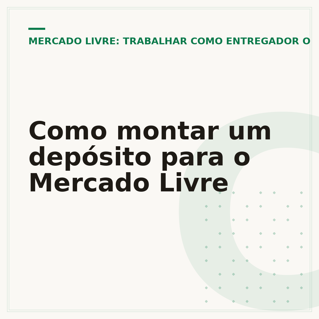 Como montar um depósito para o Mercado Livre