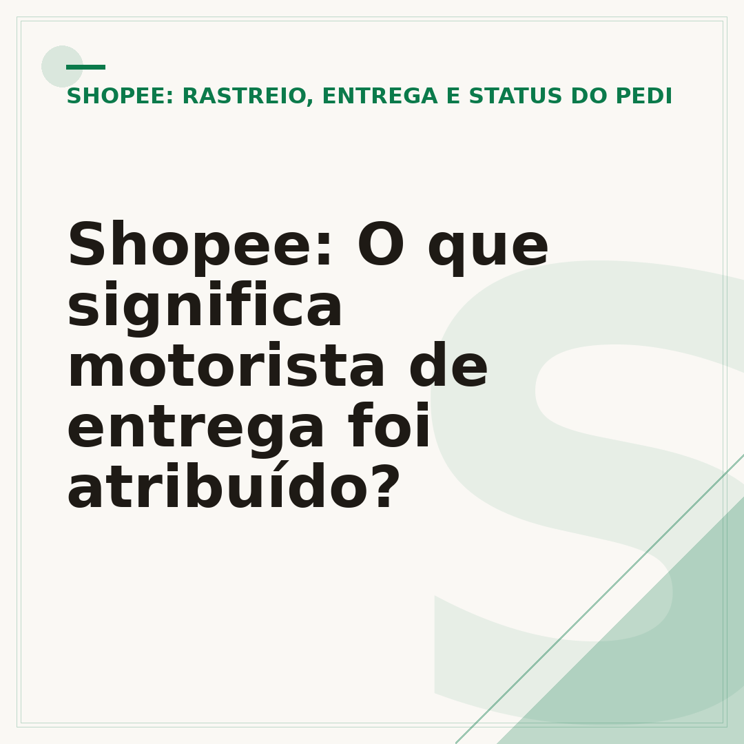 Shopee: O que significa motorista de entrega foi atribuído?