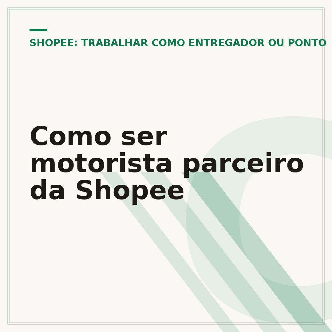 Como ser motorista parceiro da Shopee