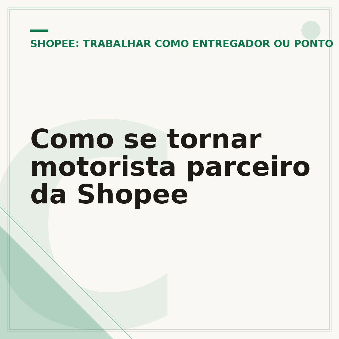Como se tornar motorista parceiro da Shopee