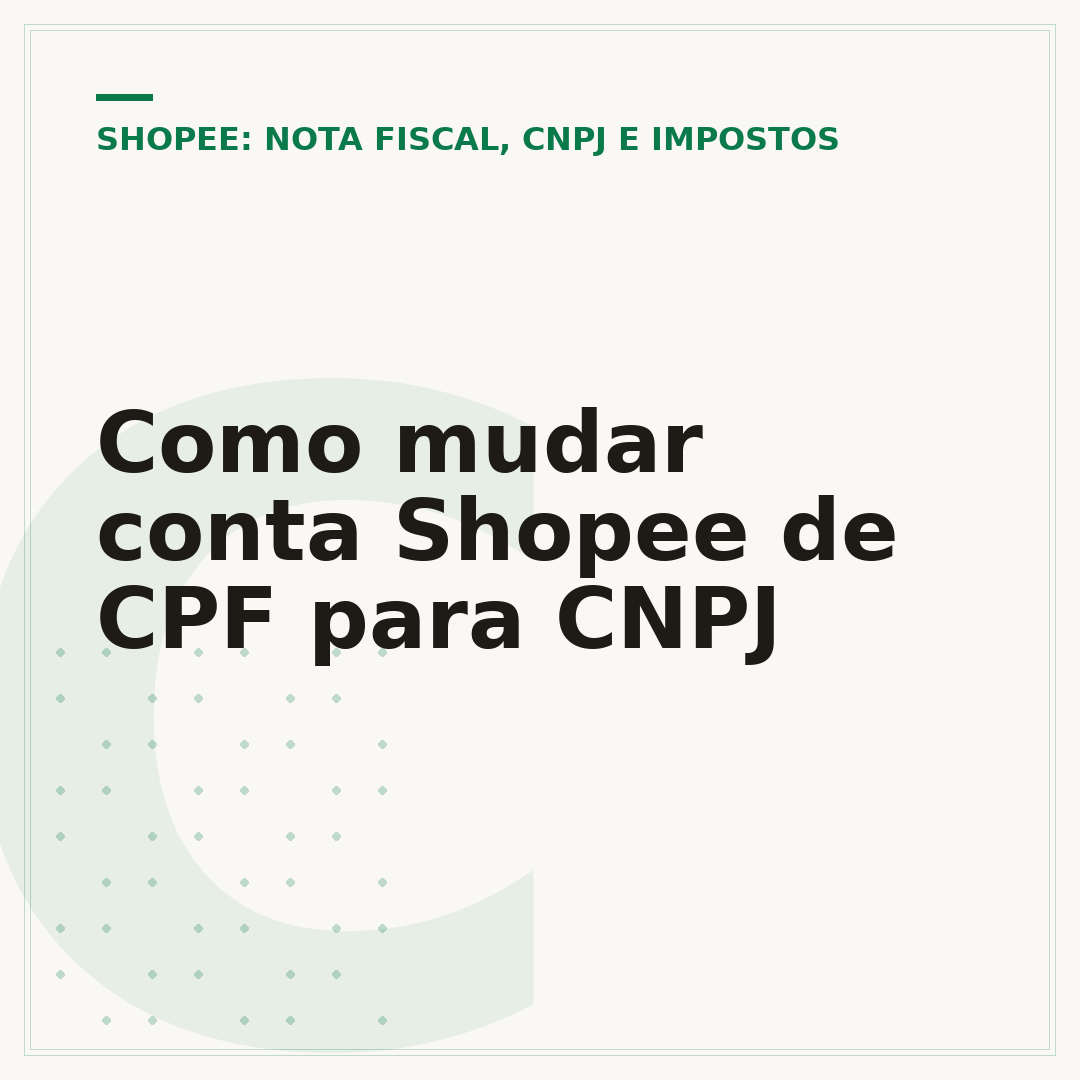 Como mudar conta Shopee de CPF para CNPJ