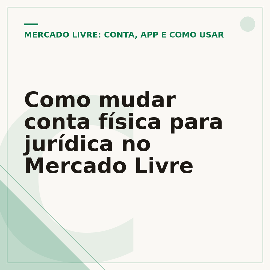 Como mudar conta física para jurídica no Mercado Livre