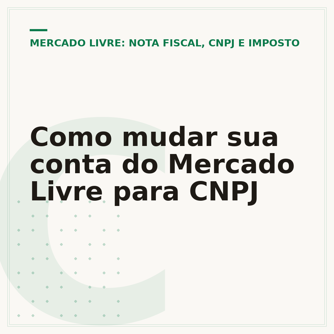 Como mudar sua conta do Mercado Livre para CNPJ