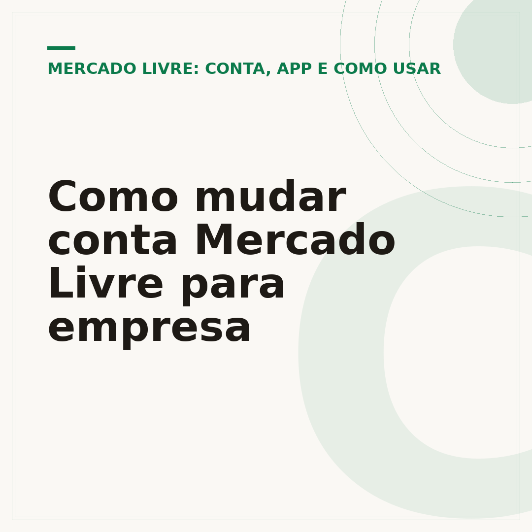Como mudar conta Mercado Livre para empresa