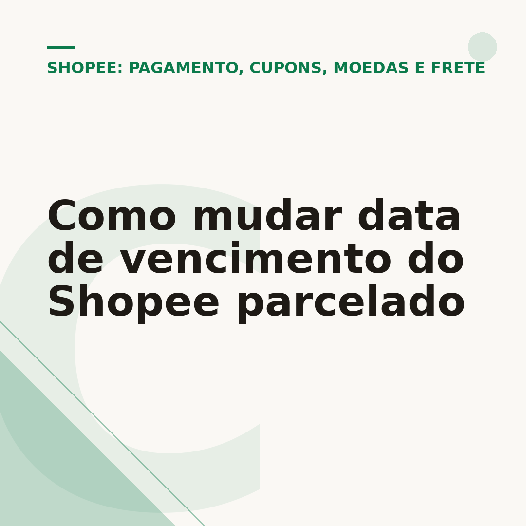 Como mudar data de vencimento do Shopee parcelado