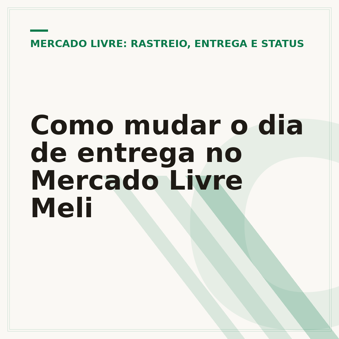 Como mudar o dia de entrega no Mercado Livre Meli