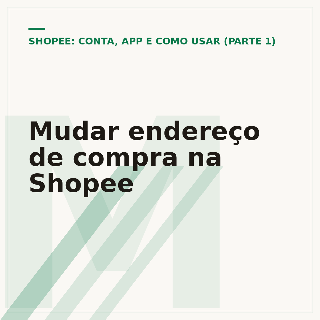 Mudar endereço de compra na Shopee