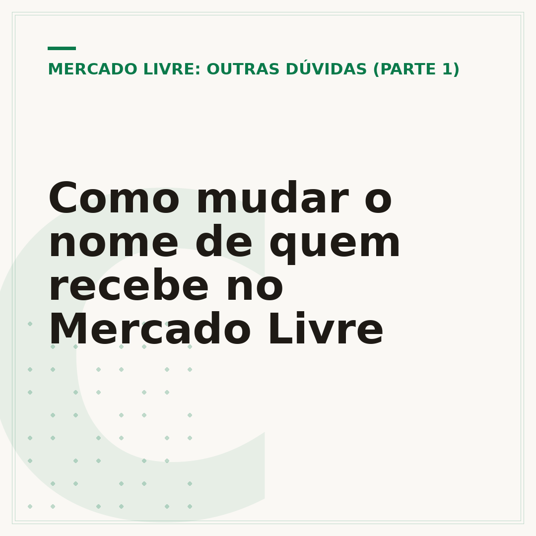 Como mudar o nome de quem recebe no Mercado Livre