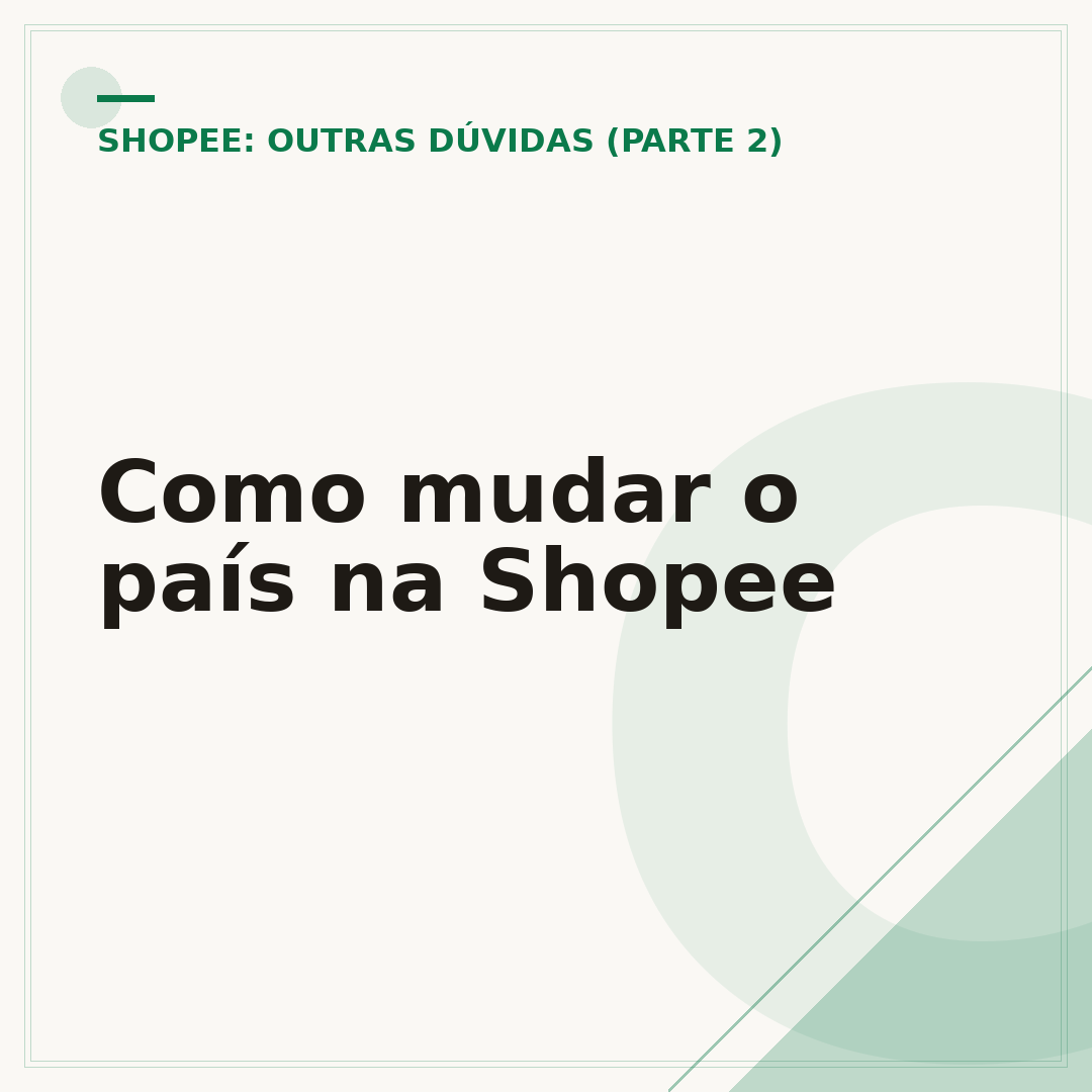 Como mudar o país na Shopee