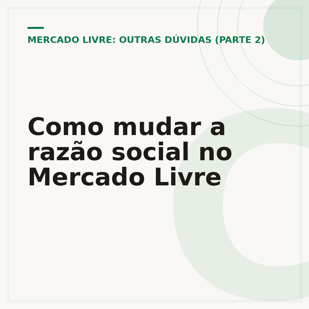 Como mudar a razão social no Mercado Livre