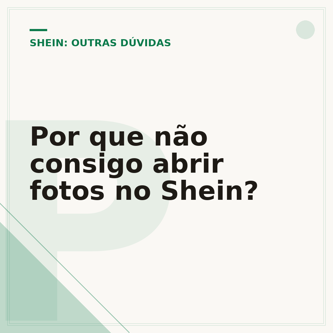 Por que não consigo abrir fotos no Shein?