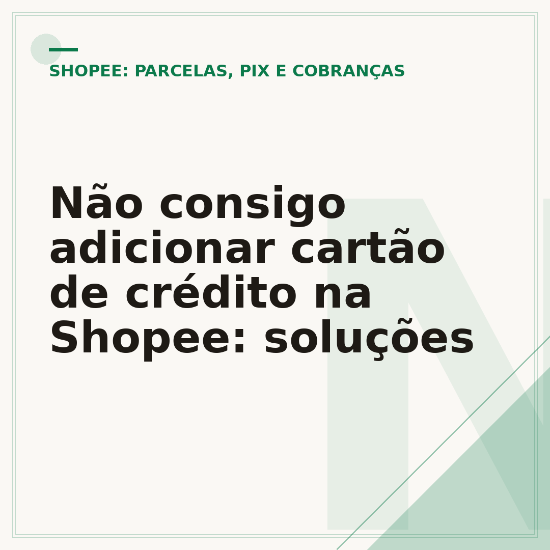 Não consigo adicionar cartão de crédito na Shopee: soluções
