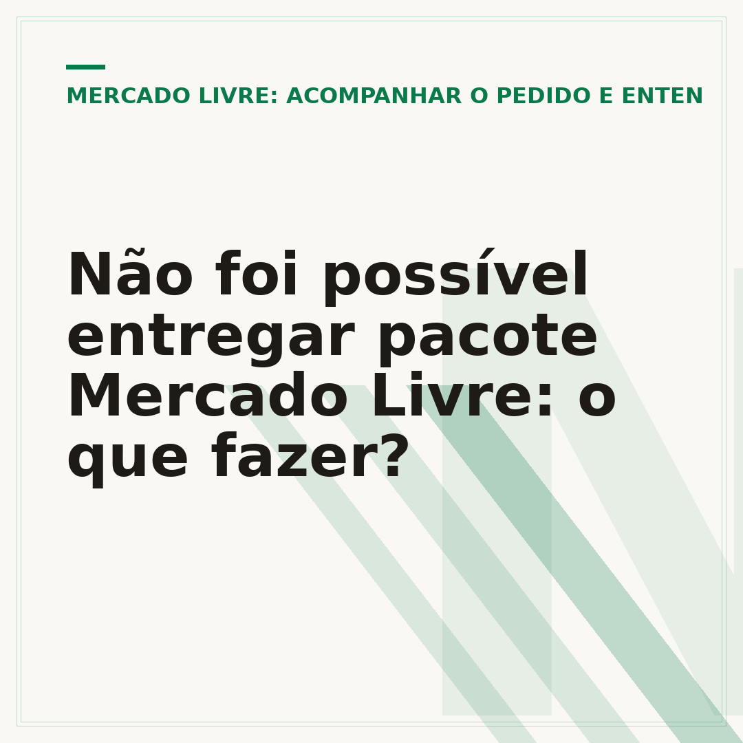 Não foi possível entregar pacote Mercado Livre: o que fazer?