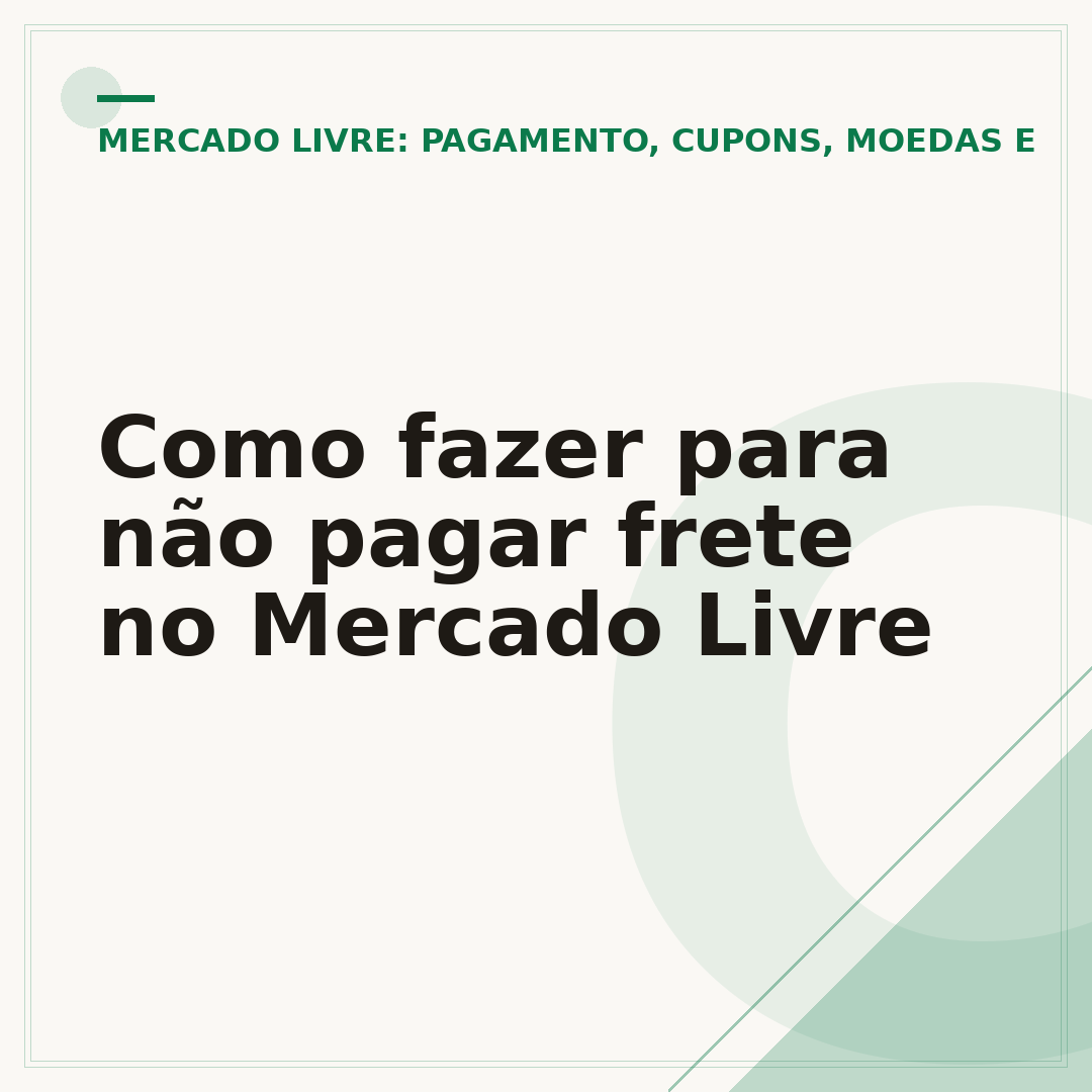 Como fazer para não pagar frete no Mercado Livre