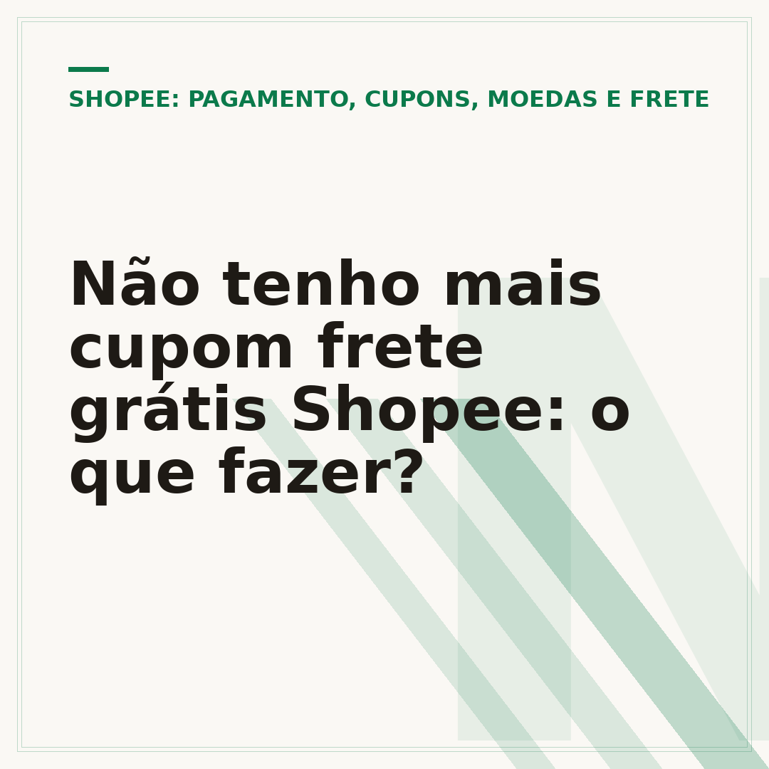 Não tenho mais cupom frete grátis Shopee: o que fazer?